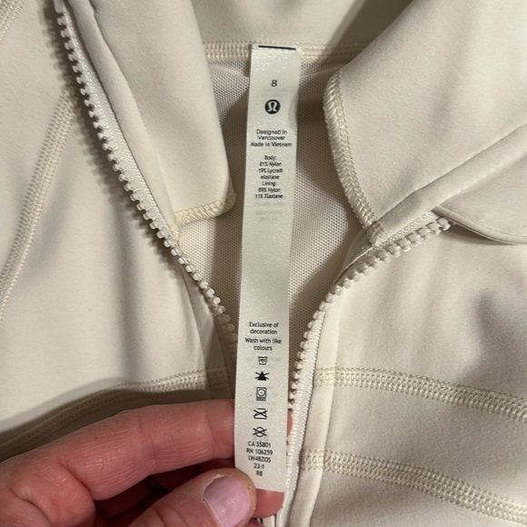 Lululemon Define Jacket White Opal Nulu 8 - Picture 3 of 3